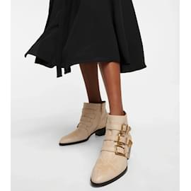 Chloé-CHLOE Ankle boot T.eu 37.5 Couro-Bege