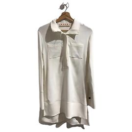 MARNI Tops T.IT 38 Viskose Weiß
