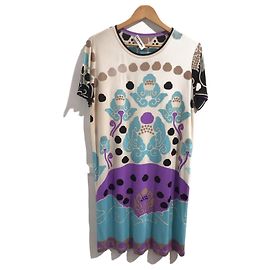 LEONARD Dresses T.IT 44 Silk Multiple colors