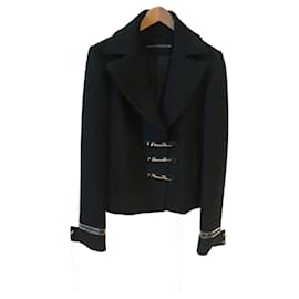 Anthony Vaccarello-ANTHONY VACCARELLO Giacche T.fr 36 poliestere-Nero