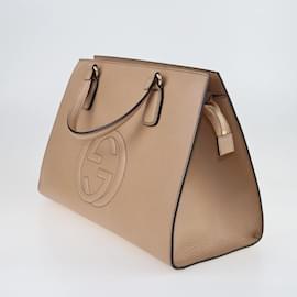Gucci-Beige Soho Top Handle Bag-Beige