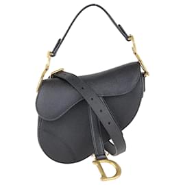 Dior-Black Mini Saddle Bag-Black
