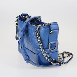 Chanel-Petit sac hobo Gabrielle bleu-Bleu