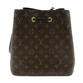 Louis Vuitton-Louis Vuitton Monograma NéoNoé MM Bolsa Crossbody em Lona M44020 Em uma boa condição-Marrom