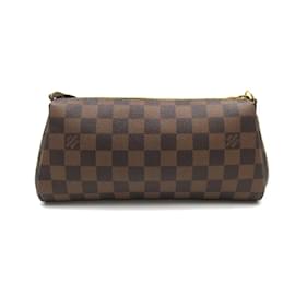 Louis Vuitton-Louis Vuitton Damier Ebene Pochette Eva Canvas Crossbody Bag N55213 in Great Condition-Brown
