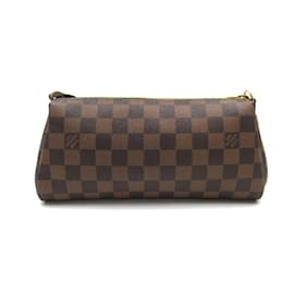 Louis Vuitton-Louis Vuitton Damier Ebene Pochette Eva Bolsa Crossbody De Lona N55213 Em uma boa condição-Marrom