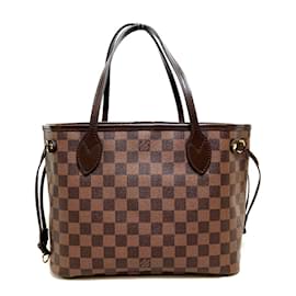 Louis Vuitton-Louis Vuitton Damier Ebene Neverfull PM Canvas Tote Bag N41359 in Excellent condition-Brown