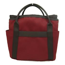 Hermès-Toile Sac de Pansage The Grooming Bag-Red