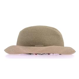 Hermès-HERMES  Hats T.cm 57 Wicker-Beige