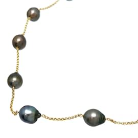 & Other Stories-18K Baroque Pearl Necklace-Black