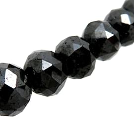 & Other Stories-18K Black Diamond Necklace-Black