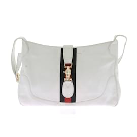 Gucci-GUCCI Handtaschen T.  Leder-Weiß