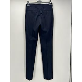 Autre Marque-DE FURSAC  Trousers T.fr 44 polyester-Navy blue