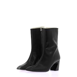 Autre Marque-NON SIGNE / UNSIGNED  Ankle boots T.eu 36 leather-Black