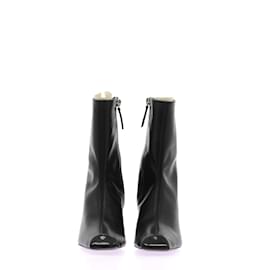 Autre Marque-NON SIGNE / UNSIGNED  Ankle boots T.eu 36 leather-Black
