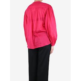 Isabel Marant-Blusa transparente rosa - talla UK 6-Rosa
