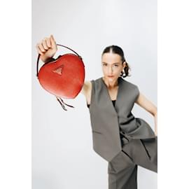 Prada-Red Saffiano Love Heart bag-Red