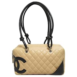 Chanel-Chanel Brown Cambon Ligne Shoulder Bag-Brown,Other