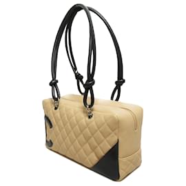 Chanel-Chanel Brown Cambon Ligne Shoulder Bag-Brown,Other