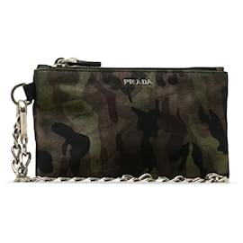 Prada-Monedero de camuflaje verde Tessuto de Prada-Verde