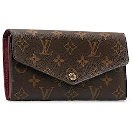 Louis Vuitton-Louis Vuitton Brown Monogram Portefeuille Sarah Wallet-Brown