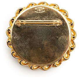Chanel-Spilla rotonda CC in oro Chanel-D'oro