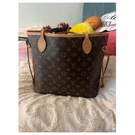 Louis Vuitton-Louis Vuitton Neverfull MM-Rosso,Beige