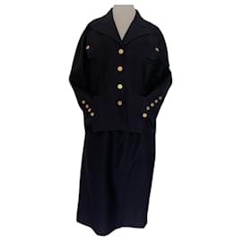 Chanel-Skirt suit-Navy blue