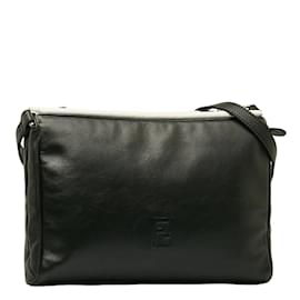 Fendi-Leather Crossbody Bag C14027-Black