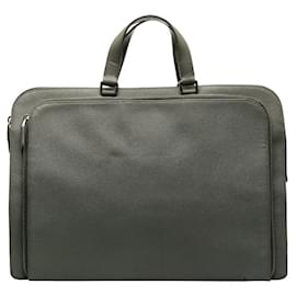 Prada-Saffiano Leather Briefcase VR0078-Grey