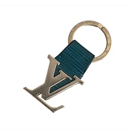 Louis Vuitton-Louis Vuitton Epi LV Keychain Leather Key Chain M00021  in Fair condition-Blue