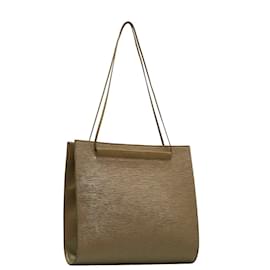 Louis Vuitton-Louis Vuitton Bolso tote de cuero Epi Saint Tropez M5246C en buen estado-Castaño