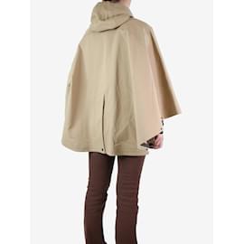 Hermès-Capa de lluvia con capucha beige - talla S-Beige