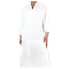 Tory Burch-Chemise blanche à manches bouffantes - taille M-Blanc