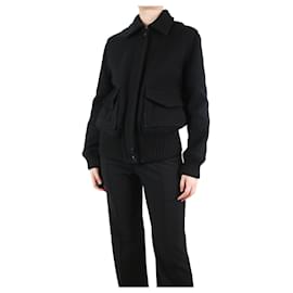 Autre Marque-Black wool jacket - size UK 14-Black