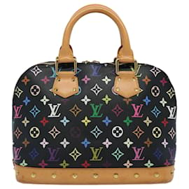 Louis Vuitton-LOUIS VUITTON Monogram Multicolore Alma Sac à Main Noir M92646 Auth LV 62065UNE-Noir