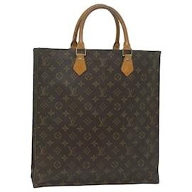 Louis Vuitton-LOUIS VUITTON Monogram Sac Plat Hand Bag M51140 LV Auth 61174-Monogram