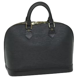 Louis Vuitton-LOUIS VUITTON Epi Alma Handtasche Schwarz M52142 LV Auth 61952-Schwarz