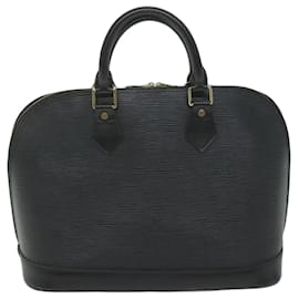 Louis Vuitton-LOUIS VUITTON Epi Alma Hand Bag Black M52142 LV Auth 61952-Black