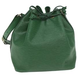 Louis Vuitton-Bolsa de ombro LOUIS VUITTON Epi Petit Noe verde M44104 Autenticação de LV 61617-Verde