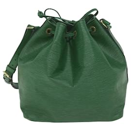 Louis Vuitton-LOUIS VUITTON Epi Petit Noe Shoulder Bag Green M44104 LV Auth 61617-Green
