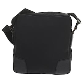 Gucci-GUCCI Shoulder Bag Nylon Leather Black 162783 Auth ep2588-Black