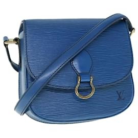 Louis Vuitton-LOUIS VUITTON Epi Saint Cloud PM Shoulder Bag Blue M52195 LV Auth yk9911-Blue