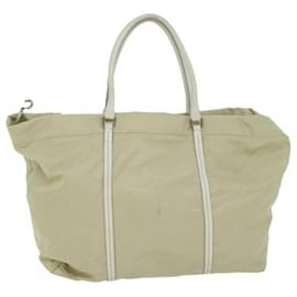 Prada-PRADA Borsa Tote Nylon Crema Aut 61708-Crudo