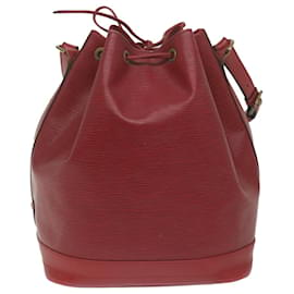 Louis Vuitton-LOUIS VUITTON Epi Noe Bolsa de Ombro Vermelho M44007 Autenticação de LV 62216-Vermelho