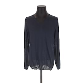 Lanvin-Suéter de seda-Azul