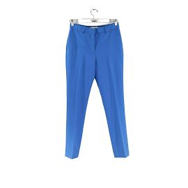 Victoria Beckham Pantalón recto de lana Azul