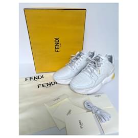Fendi-Sneakers aus Leder-Weiß