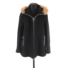 Sandro-Wool coat-Black