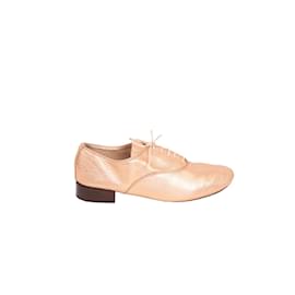Repetto-leather lace-ups-Pink